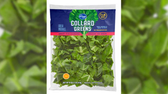 Recall on Kroger Collard Greens from Georgia farm due to possible contamination