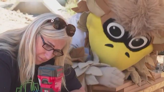 Falcons help build new playground in Suwanee