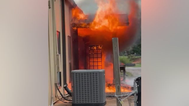 Cellphone video shows fire break out at Coweta County Christian school