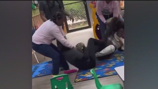 DeKalb County daycare brawl caught on video; parent charged