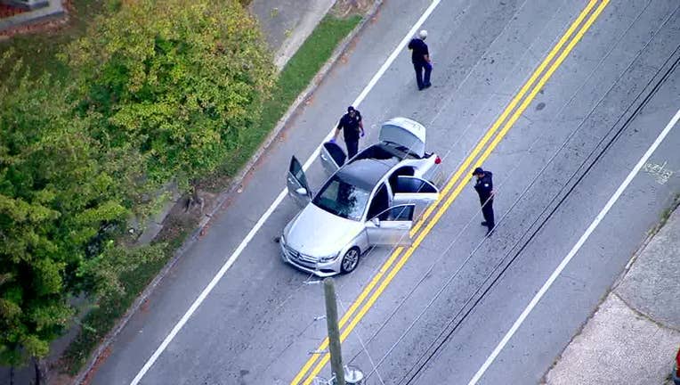 Atlanta Police investigate after shooting along Collier Drive on Oct. 6, 2023.