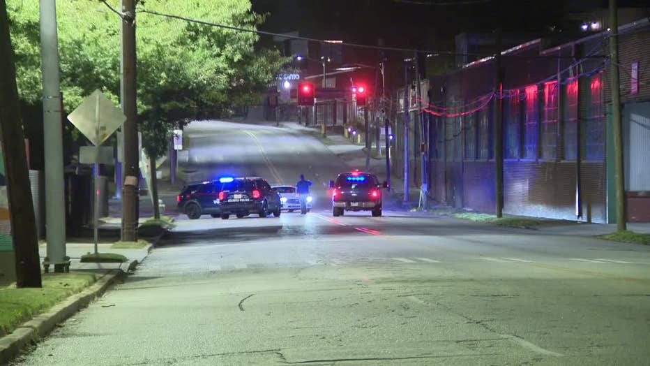 Atlanta Police investigate after a man says he was shot by someone he met online on Oct. 9, 2023.