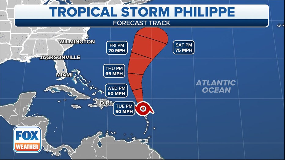 Tropical Storm Philippe Makes Landfall In Barbuda And Will Continue To ...