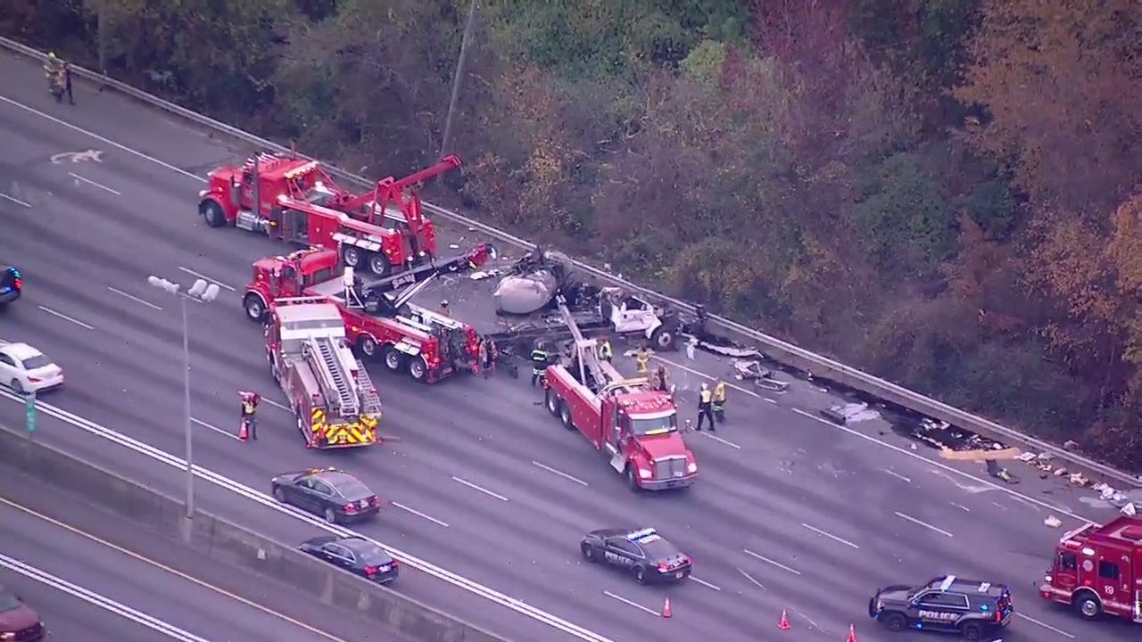 Overturned Tanker Temporarily Shuts Down I 85 North In Gwinnett County