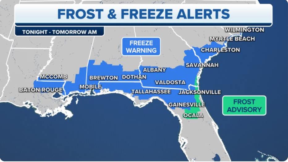 What is a hard freeze warning? Florida, Texas, Georgia under advisories