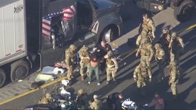 Harris County police chase: Suspect arrested, identified following hours-long standoff along I-10