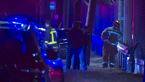 Cobb County patrol car lands on suspect's Jeep during chase through Midtown Atlanta
