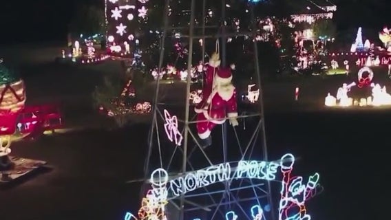 Gaddy Family Christmas light show going strong despite summer fire