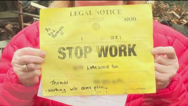 Atlanta threatens citations for woman who found home was demolished during vacation