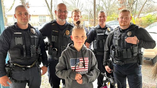 Carrollton boy gets new bike from police after porch pirates steal Christmas present