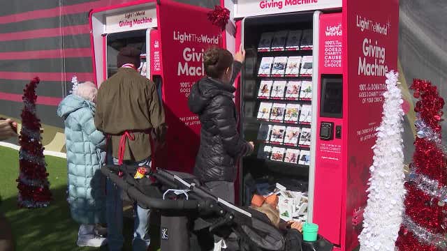 Giving Machines 'Light The World' for the holidays in Midtown
