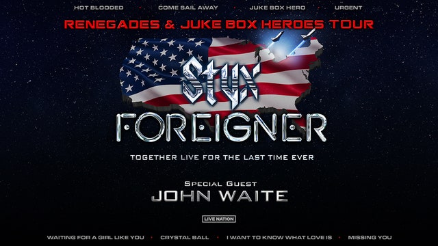 Styx, Foreigner coming to metro Atlanta in July 2024