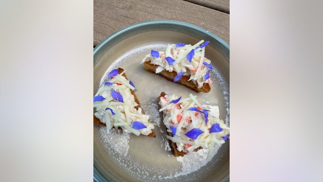 Recipe: Chef Stuart Rogers' King Crab Toast for New Year's Eve