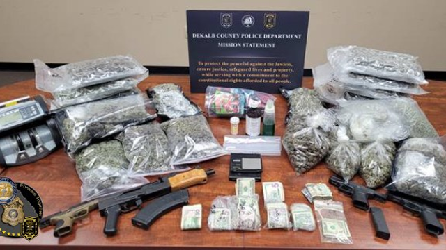 Anonymous tip leads to drugs, guns and cash in DeKalb County