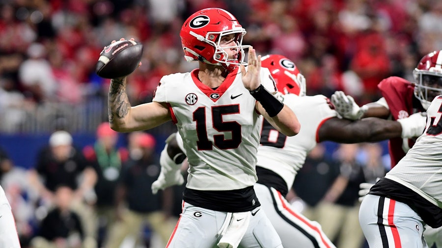 Kirby Smart attends Savannah Christian-Cedar Grove state title game