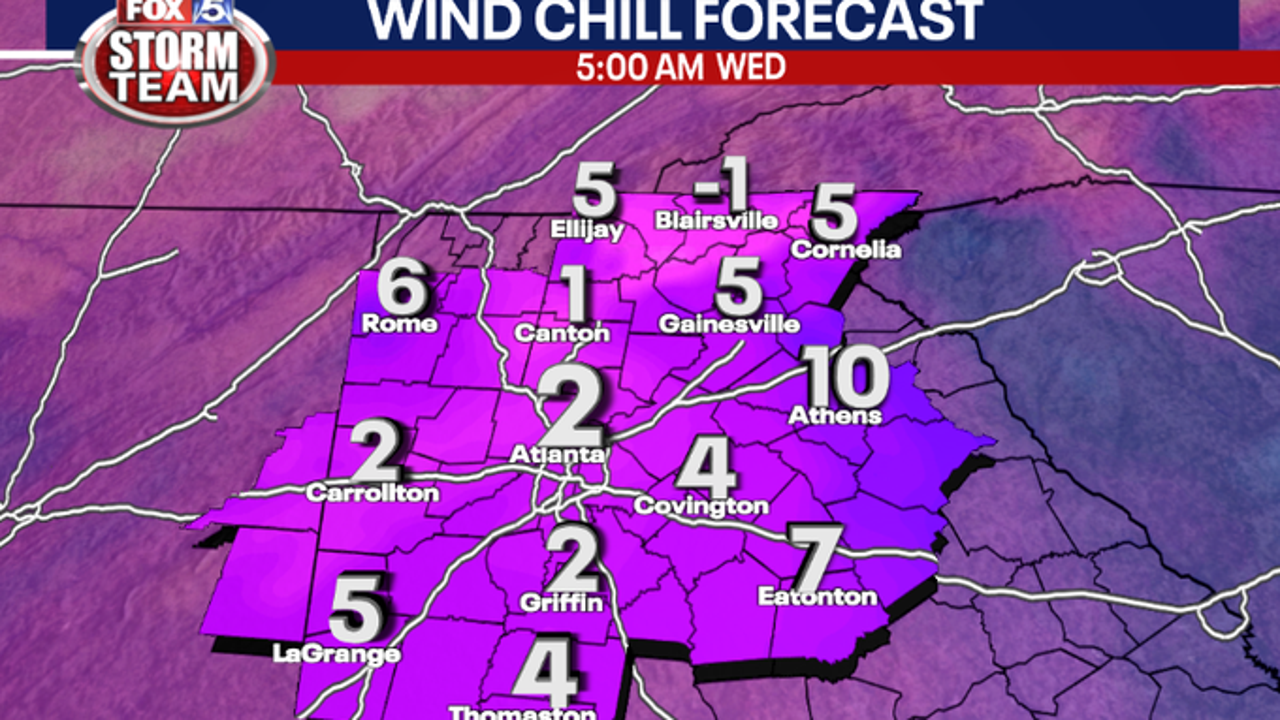 Georgia Arctic blast timeline for Jan. 15-17 2024 - Vimarsana News