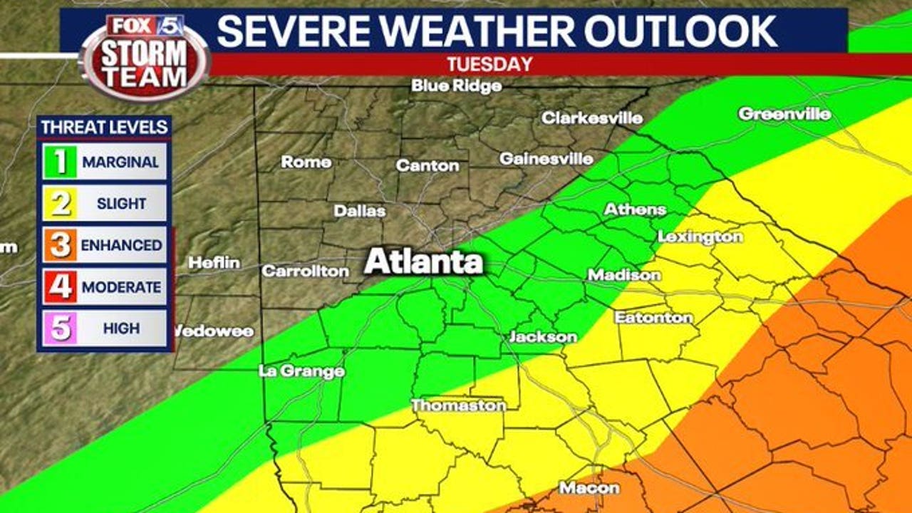 Atlanta weather: Strong storms, heavy winds possible Tuesday - Vimarsana News