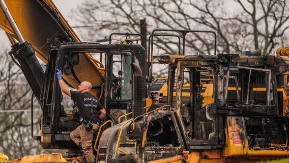 Arson at construction site linked to Atlanta training center protests, officials say