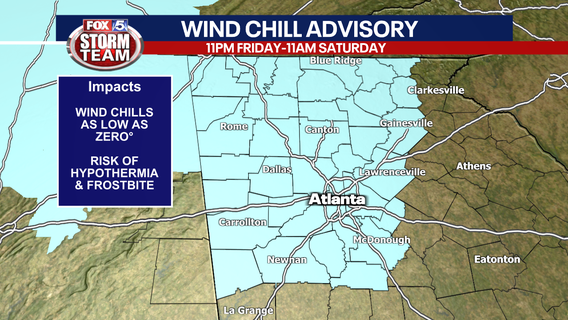 Georgia & Atlanta weekend forecast timeline: 2nd blast of arctic air, frigid temps return