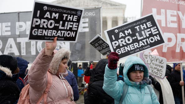 March for Life 2024: Thousands brave snow to rally against abortion rights