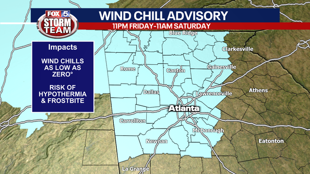 Georgia & Atlanta weekend forecast timeline: 2nd blast of arctic air, frigid temps return