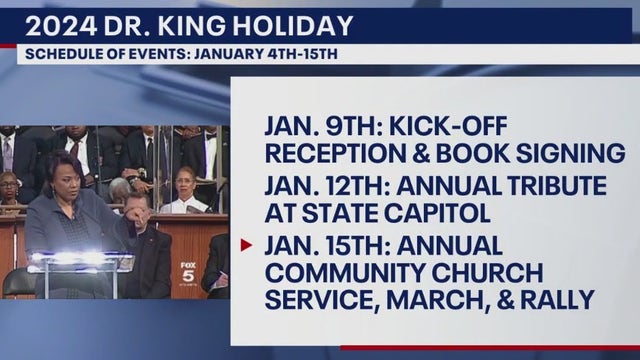 The King Center announcing MLK Day events today