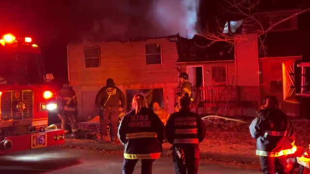 DeKalb County firefighter injured battling blaze at home