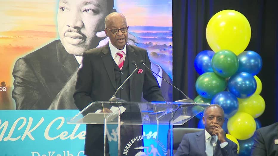 Gospel radio legend Larry Tinsley was honored at the DeKalb County’s annual Martin Luther King Jr. Day Celebration program on Jan. 11, 2024.