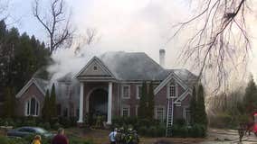 Firefighters respond to house fire on West Conway Drive in Buckhead area