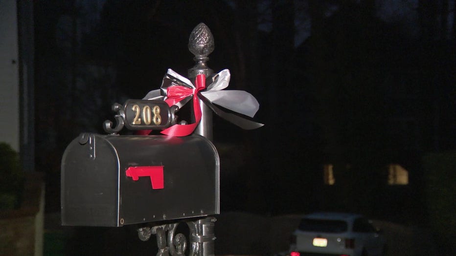 Red and black ribbons can be found everywhere in Cherokee County to honor Laken Riley.