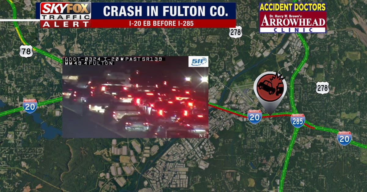 Wrong-way driver killed in crash on I-20EB near I-285, police say | FOX ...
