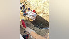 Construction worker trapped in Paulding County trench rescued