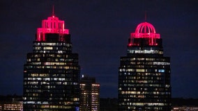 King, Queen towers go red for Red Cross Month