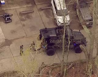 A standoff at a Newnan apartment between a SWAT team and a man wanted for a murder in Meriwether County ends after police find the man dead on March 15, 2024.