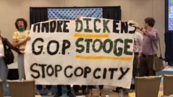 Watch: 'Stop Cop City' protesters confront Atlanta mayor at SXSW panel