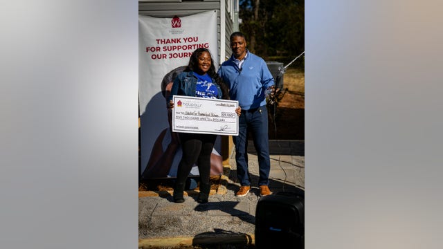 Former Atlanta Falcon surprises Georgia single moms with help toward new homes
