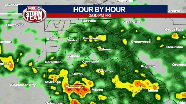 Atlanta weather forecast has widespread rain, isolated thunderstorms for first weekend of spring