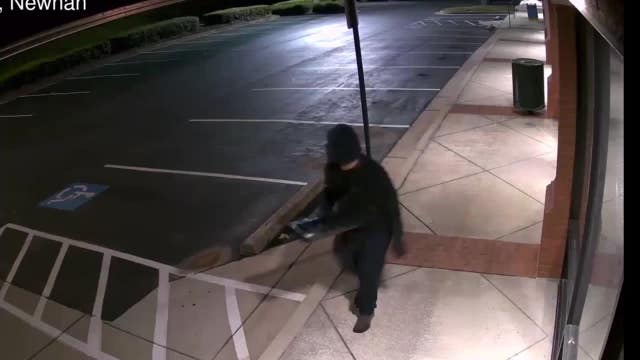 Serial burglar with distinctive gait hits businesses in Coweta County