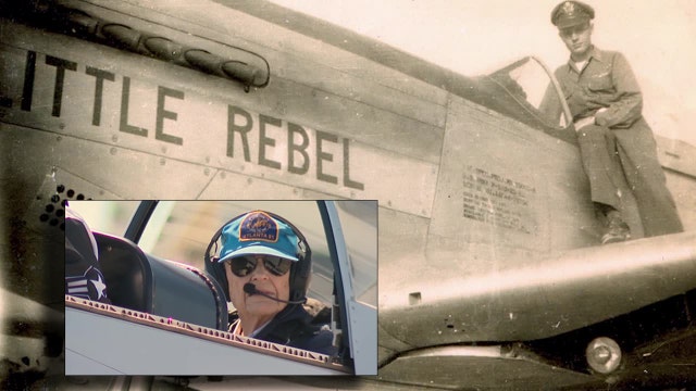 WWII veteran pilot celebrates 100th birthday by flying a P-51 Mustang once again