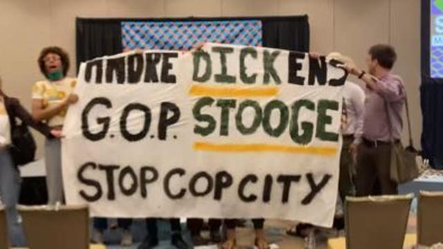 Watch: 'Stop Cop City' protesters confront Atlanta mayor at SXSW panel