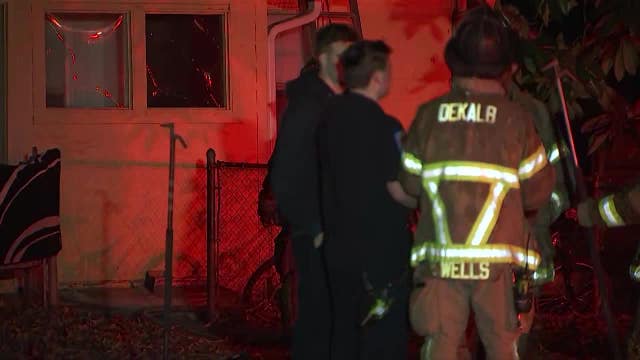 Residents escape burning home in DeKalb County