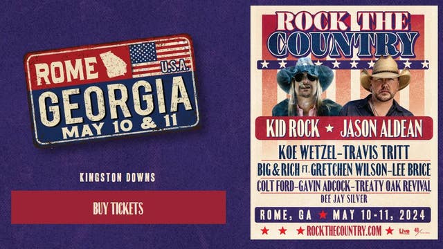 Rock The Country announces Rome schedule, giveaway to hang with Kid Rock