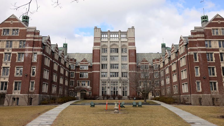 FILE - A view of Wellesley College campus, a private womens liberal arts college in Wellesley, Massachusetts. (Photo by Jessica Rinaldi/The Boston Globe via Getty Images)