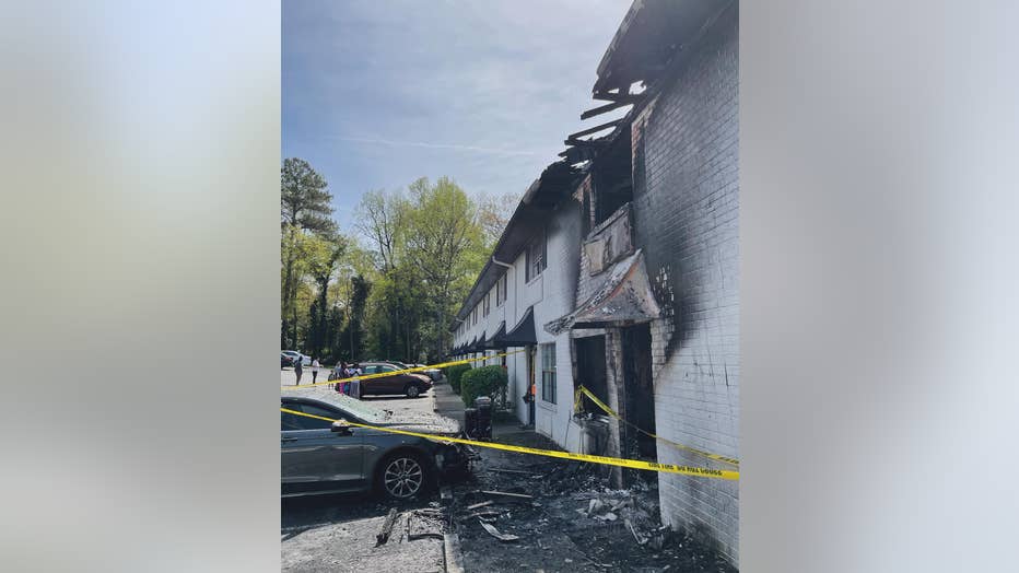 Firefighters believe a grease fire was the cause of an apartment blaze which left 14 people homeless in Mableton on March 31, 2024. 