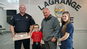 LaGrange birthday boy splits his treats with local police