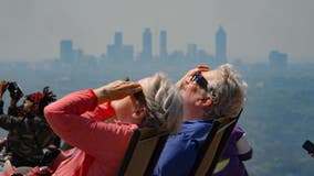 Solar eclipse 2024 brings Georgians out to Stone Mountain