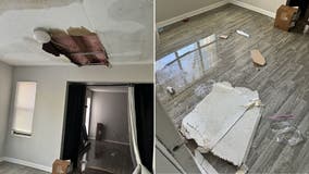 Resident claims ceiling caved in on Stone Mountain apartment for the 3rd time