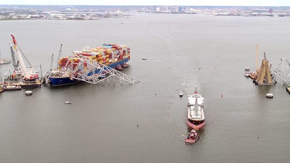 New shipping channel allows first ship to leave Port of Baltimore