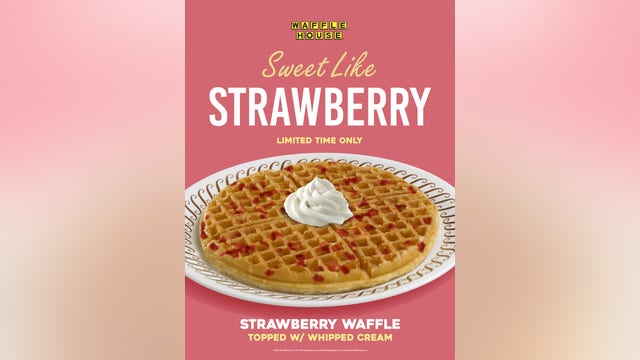 Waffle House menu expands with limited edition strawberry waffles