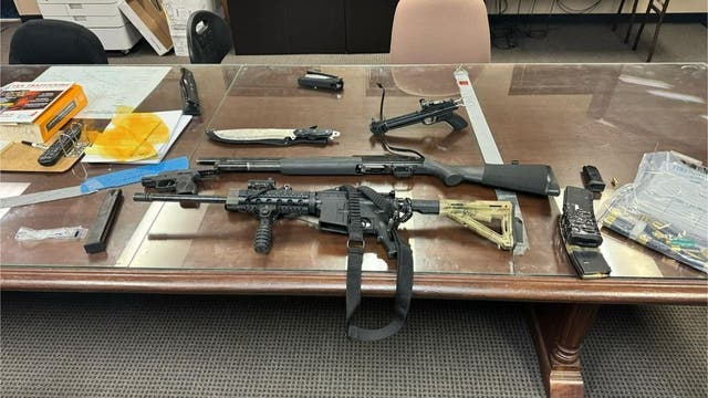 3 minors arrested for burglary, stolen car found with guns, knife and crossbow